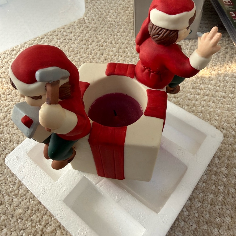 Festive Holiday Figurine with Red and Green Accents - Picture 2 of 3